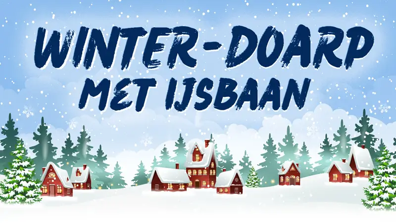 Winter-Doarp met IJsbaan visual
